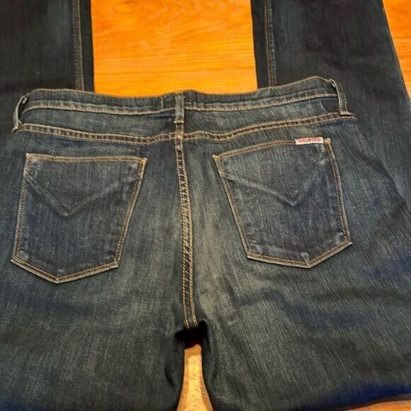 Hudson Tilda mid rise Cigarette Jean dark wash whiskering fading Size 31 - Picture 2 of 14